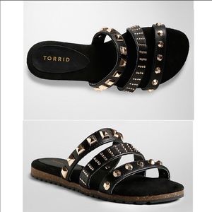 Studded flip flops